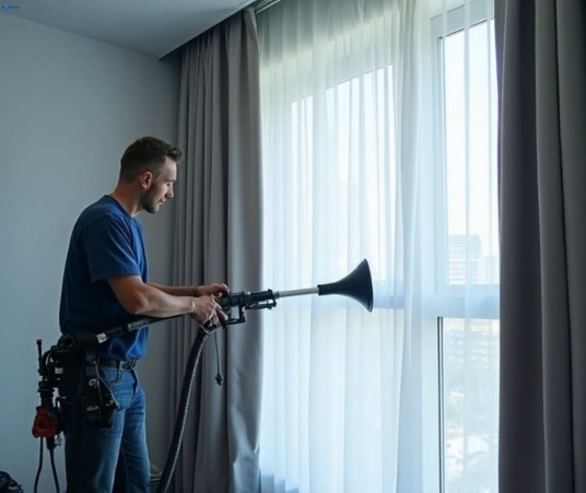 Professional commercial curtain cleaning process equipment Matty Curtain Cleaning canterbury-vic