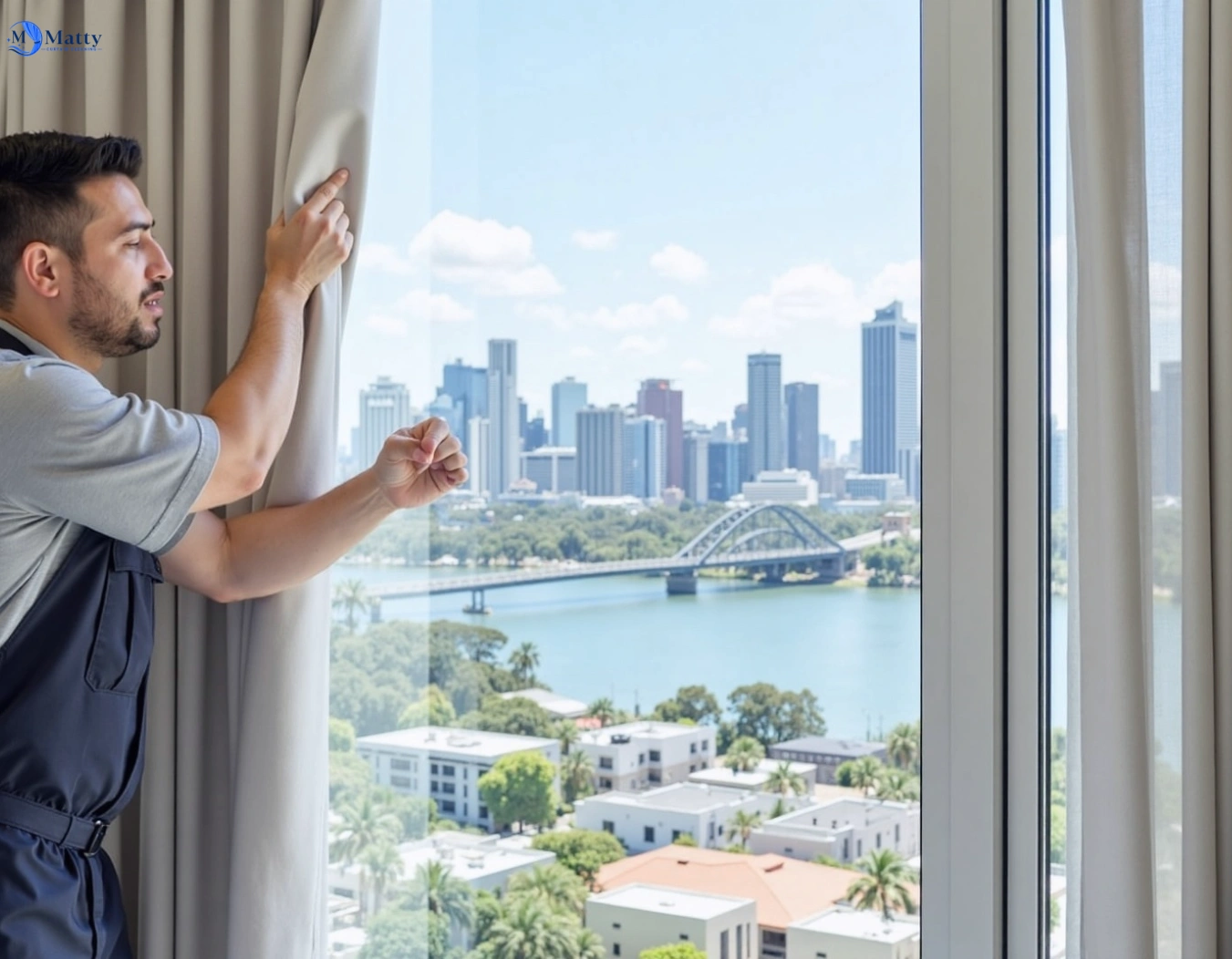 Professional curtain steam cleaning service canterbury-vic QLD by Matty Curtain Cleaning